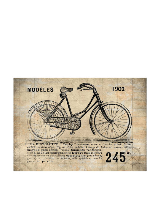 Fototapet de Perete Old School Bicycle 350x245 Tesatura