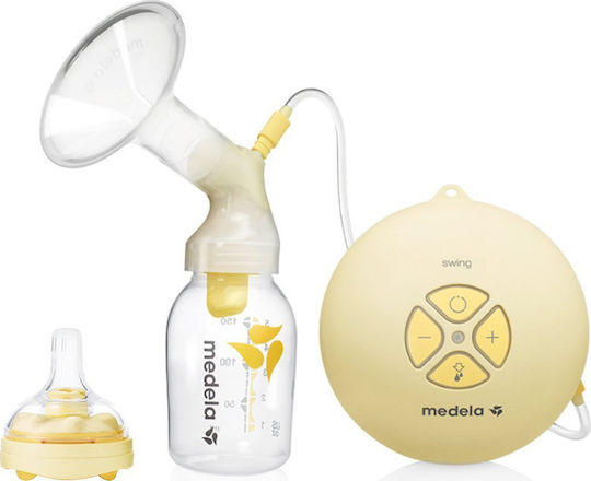 Medela Swing Ηλεκτρικό Μονό Θήλαστρο Μπαταρίας και Ρεύματος Κίτρινο