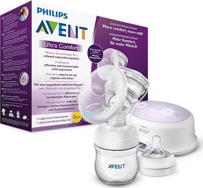 Philips Ηλεκτρικό Μονό Θήλαστρο Μπαταρίας Μωβ 125ml