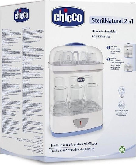 Chicco Electric Baby Sterilizer for Baby Bottles SterilNatural 2 in 1