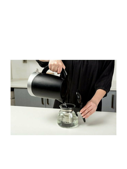 Nava Misty Τσαγιέρα με Φίλτρο Γυάλινη Διάφανη 1100ml