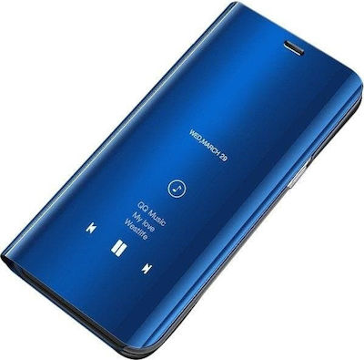 Hurtel Clear View Plastic Book Blue (Galaxy S9+)