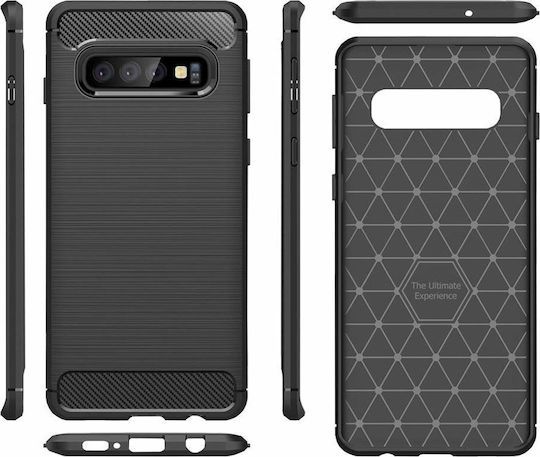 Hurtel Back Cover Σιλικόνης Μαύρο (Galaxy S10+)