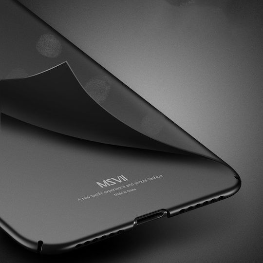 MSVII Ultra Thin Umschlag Rückseite Kunststoff Schwarz (Xiaomi Mi 6X/Mi A2)