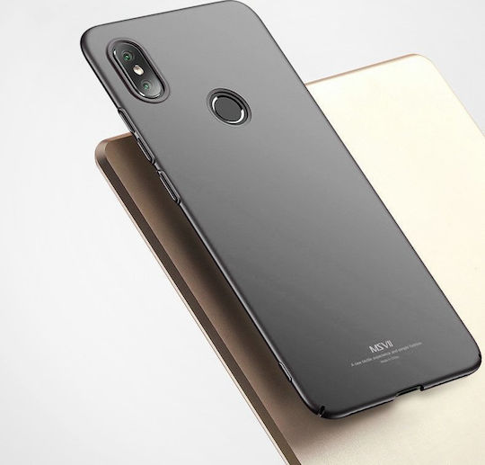 MSVII Ultra Thin Umschlag Rückseite Kunststoff Schwarz (Xiaomi Mi 6X/Mi A2)