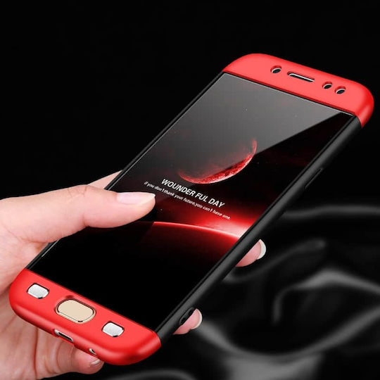 GKK Luxury 360° Full Cover Plastic Roșu (Galaxy J3 2017)