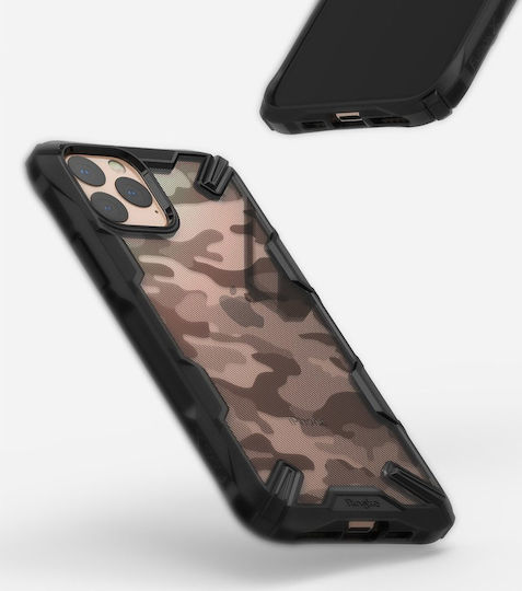 Ringke Fusion X Back Cover Σιλικόνης με Λουράκι Μαύρο (iPhone 11 Pro)