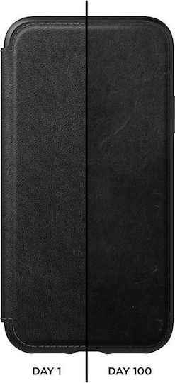 Nomad Rugged Folio Buchen Sie Synthetisches Leder 0.75mm Schwarz (iPhone 11 Pro Max)