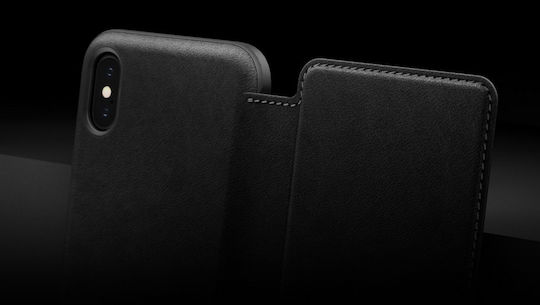 Nomad Rugged Folio Buchen Sie Synthetisches Leder 0.75mm Schwarz (iPhone 11 Pro Max)
