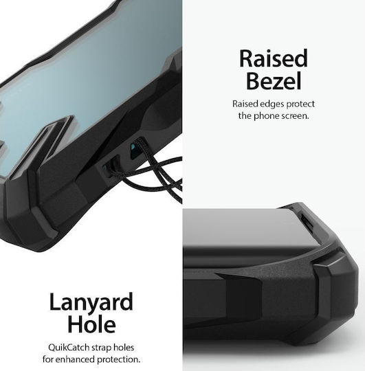 Ringke Fusion X Back Cover Silicone with Strap Black (Xiaomi Mi Note 10 / Mi Note 10 Pro)