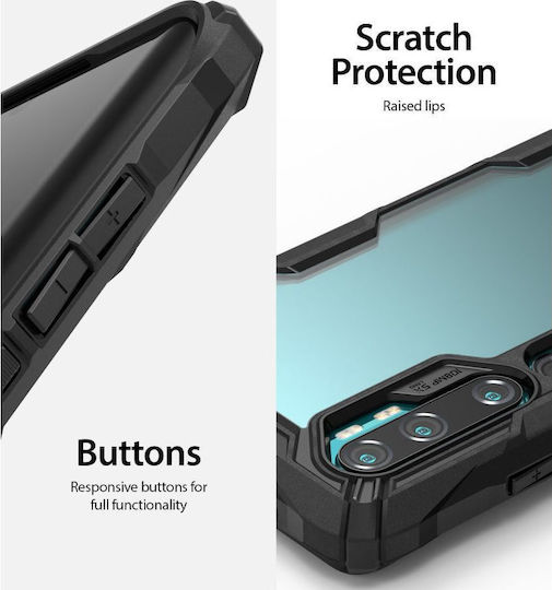 Ringke Fusion X Back Cover Silicone with Strap Black (Xiaomi Mi Note 10 / Mi Note 10 Pro)