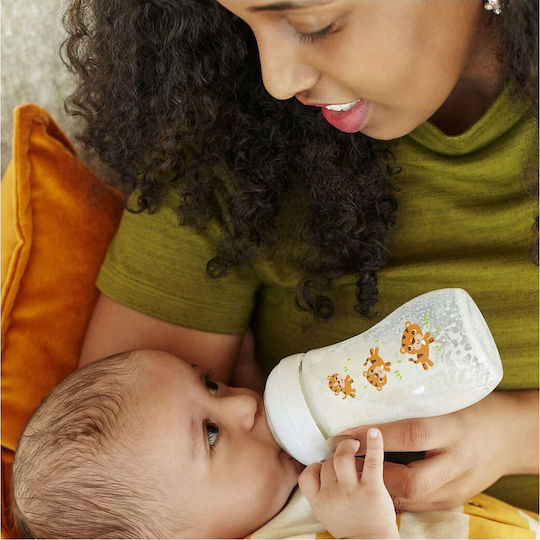 Philips Plastic Baby Bottle Natural Anti-Colic With Silicone Teat For 1+ Months Tigers 260ml