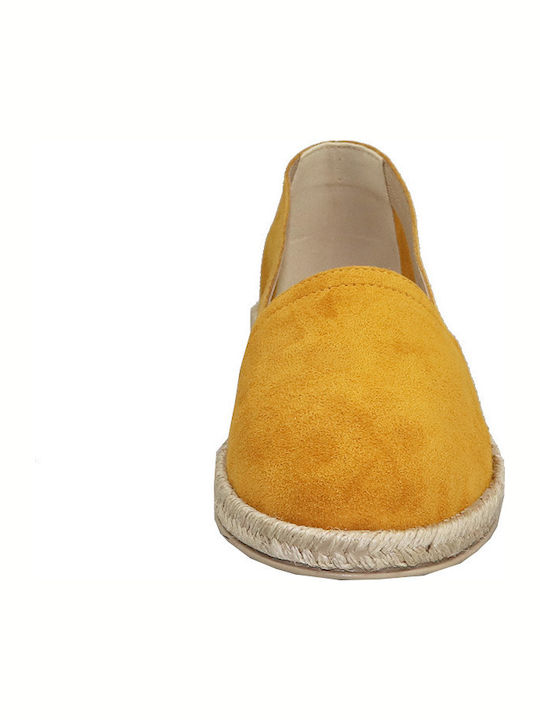 Women's Suede Espadrilles Yellow