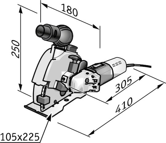 Flex MS 1706 FR Wandverfolger 1400W mit Absaugsystem