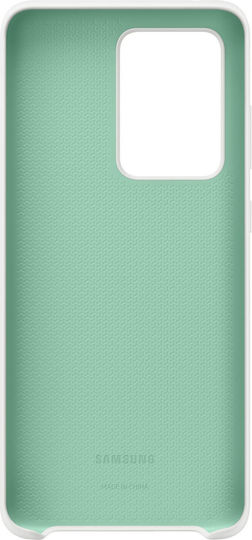 Samsung Umschlag Rückseite Silikon Weiß (Galaxy S20 Ultra)