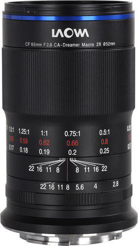Laowa Crop Kameraobjektiv 65mm f/2.8 2x Ultra APO Teleobjektiv / Makro für Sony E Mount Black