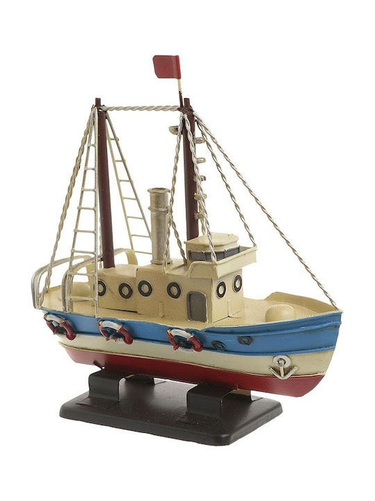 Inart Metallic Miniature Ship 18x6.5x17.5cm