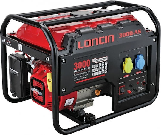 Loncin Γεννήτρια Βενζίνης Τετράχρονη με Χειροκίνητη Μίζα και Μέγιστη Ισχύ 3kVA