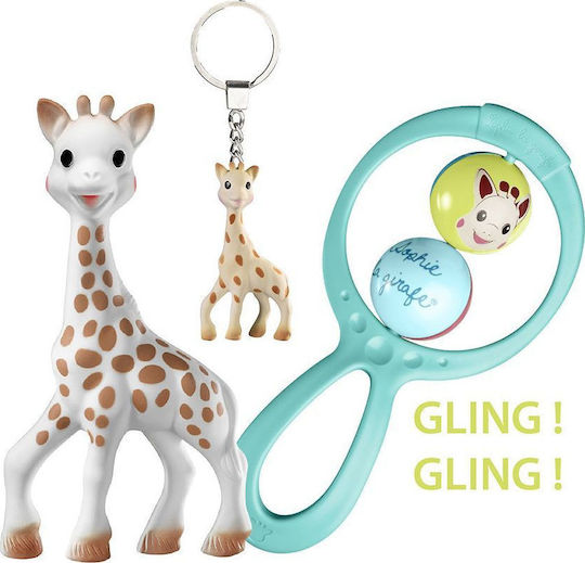Sophie La Girafe Teething Rattle from Rubber for 0 months+ 2 Pieces