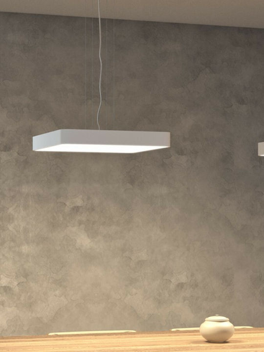 Rendl Light Studio Mensa SQ 48 Τετράγωνο Κρεμαστό LED Panel με Θερμό Λευκό Φως 3000K