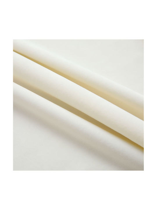 vidaXL Curtain Blackout with Pencil Pleat Cream 140x175cm