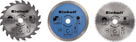 Einhell Set of Cutting Discs 85mm Cutting Disc Wood Hole Diameter 85mm 1pcs