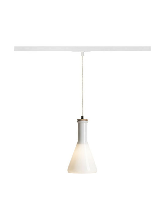 Rendl Light Studio Pulire CON Pendant Light Single-Light Rail for Socket E14, E.14 White