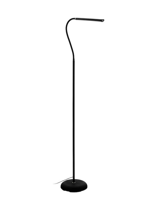 Eglo Laroa LED Φωτιστικό Δαπέδου Υ130xΜ53εκ. με Φυσικό Λευκό Φως 550lm Μαύρο
