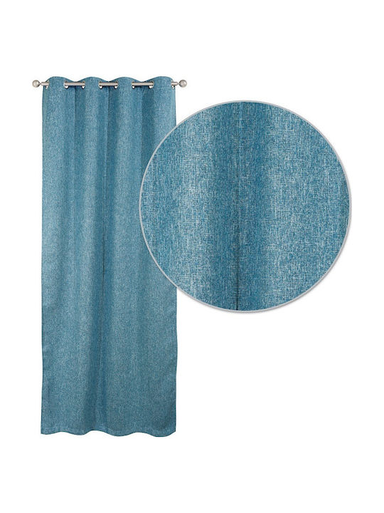 Das Home Verdunkelungsvorhang mit Grommets 2132 Blau 140x280cm