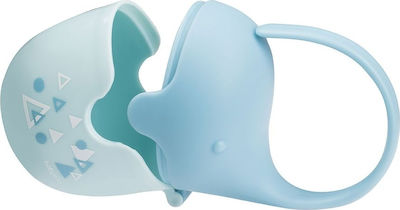 Babyono Case Pacifier Ελεφαντάκι made of Plastic Blue