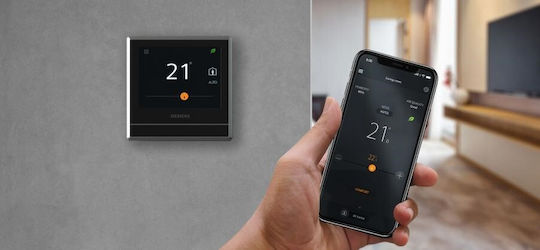 Siemens Ψηφιακός Θερμοστάτης Χώρου Smart με Οθόνη Αφής και Wi-Fi