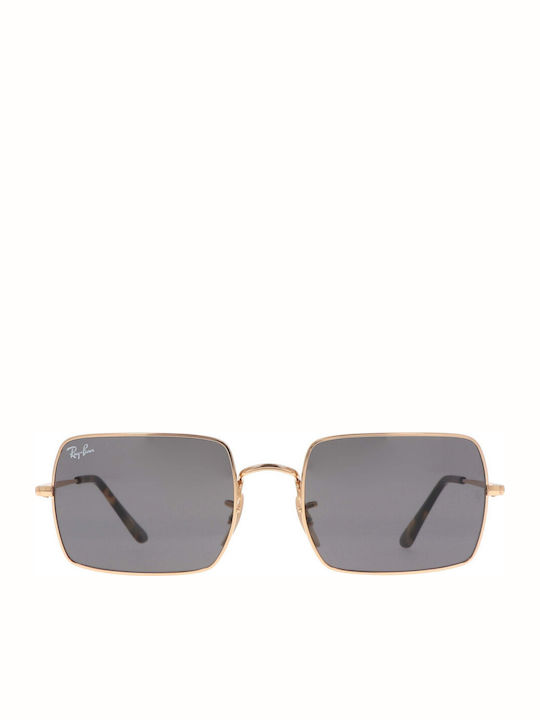 Ray Ban Women's Sunglasses with Gold Metal Frame and Gray Lens RB1969 9150/B1