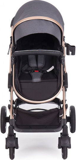 Kikka Boo Amaia 2 in 1 Ρυθμιζόμενο Καρότσι 2 σε 1 Kατάλληλο για Nεογέννητο Γκρι