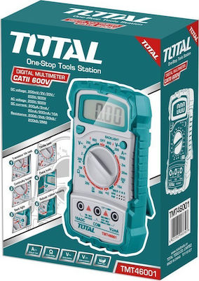 Total TMT46001 Digital Multimeter with Buzzer with Measurement AC / DC / Resistor