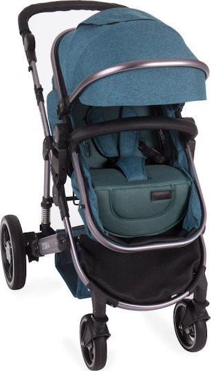 Kikka Boo D'ora Reversible 3 in 1 Baby Stroller Suitable for Newborn Green
