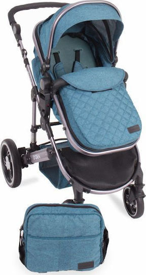 Kikka Boo D'ora Reversible 3 in 1 Baby Stroller Suitable for Newborn Green