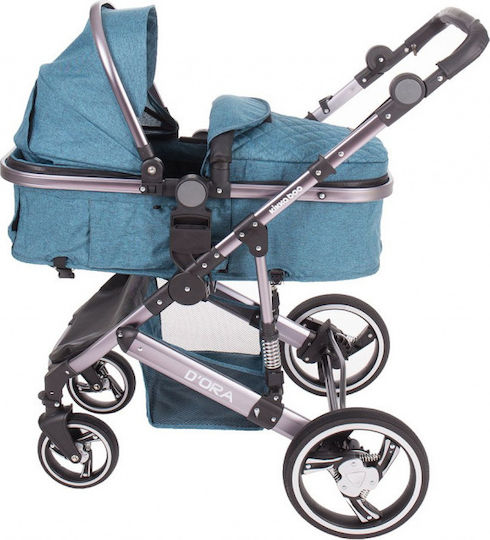 Kikka Boo D'ora Reversible 3 in 1 Baby Stroller Suitable for Newborn Green