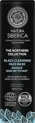 Natura Siberica Black Cleansing für trockene oder empfindliche Haut Gesichtsmaske für das Gesicht für Reinigung 80ml