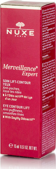 Nuxe Merveillance Expert Lift Eye Moisturiser for Anti-Wrinkle Dark Circles and Eye Bags 15ml