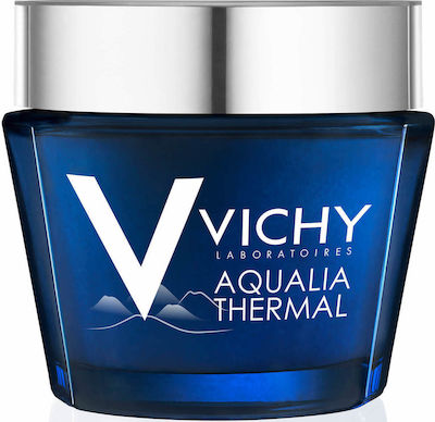 Vichy Aqualia Thermal Moisturizing Night Cream Suitable for Normal Skin with Hyaluronic Acid 75ml