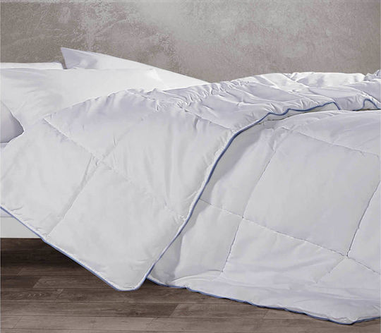 Nef-Nef Homeware Πάπλωμα Υπέρδιπλο με Γέμιση Microfiber 220x240εκ. Microfiber Λευκό 350 GSM 8 togs
