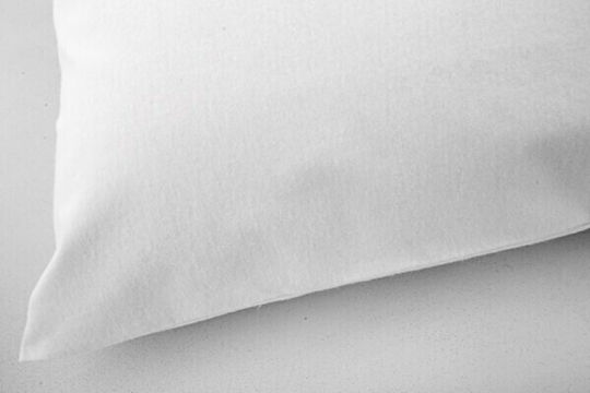 La Luna Flannel Schutzkissenbezug-Set Flanell Wasserdicht Weiß 50x70cm.