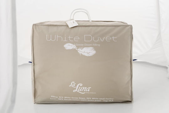 La Luna Single Quilt 160x220cm Duvet 80/20 White 280 GSM 10.5 Togs