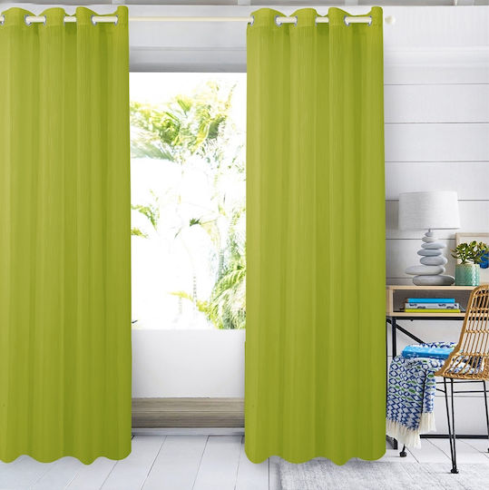 Das Home Vorhang mit Grommets 2046 Grüne 300x280cm