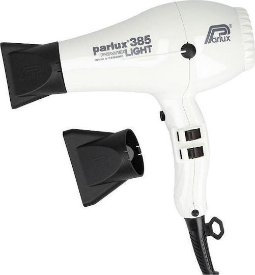 Parlux 385 Power Light Ionic Professional Hair Dryer 2150W White