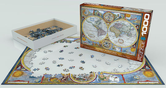 Antike Weltkarte Puzzle 2D 1000 Teile