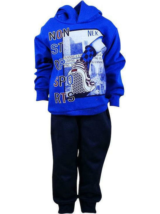 Nek Kids Wear Kids Sweatpants Set Blue 2pcs