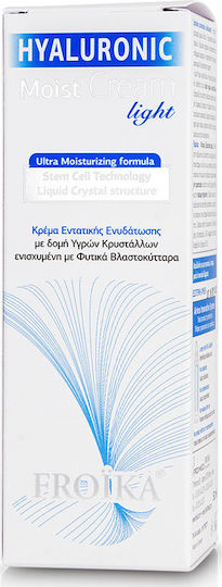 Froika Moist Light 24ωρη Κρέμα Προσώπου για Ενυδάτωση, Αντιγήρανση & Ρύθμιση Λιπαρότητας με Υαλουρονικό Οξύ 50ml