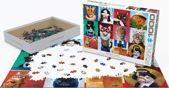 Funny Cats by Lucia Heffernan Puzzle 2D Smart Cut Design 1000pcs