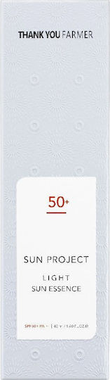 Thank You Farmer Sun Project Light Sun Essence Sunscreen Lotion Face SPF50 40ml